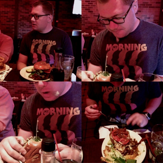 The Story of Carl's Structurally Unsound Cheeseburger. Redocoat Tavern in Royal Oak, MI. Photo by David Tibergien
